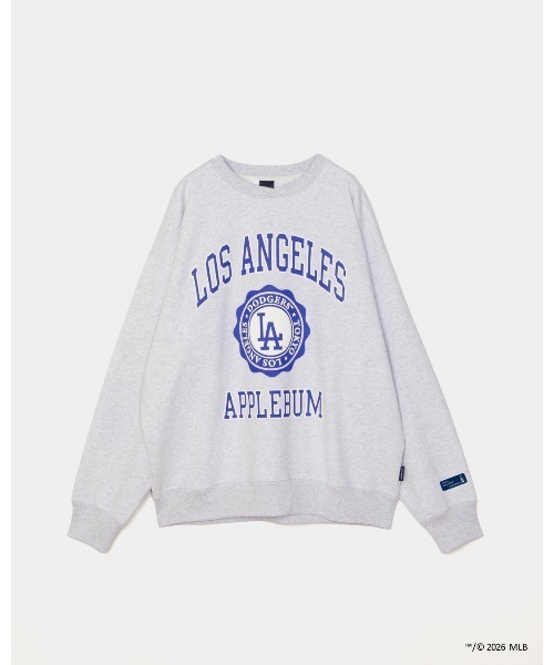 APPLEBUM(アップルバム)の「“LA Dodgers” College Crew Sweat(スウェット・メンズ・アッシュ・MEDIUM)」の1枚目の写真