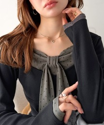 mily bilet(�~�E�B�r���b�g)�́ymily bilet�z������D���A�����̂ЂƃN�Z�B�h�b�g×���[�X���{���f�U�C���g�b�v�X(T�V���c/�J�b�g�\�[)
