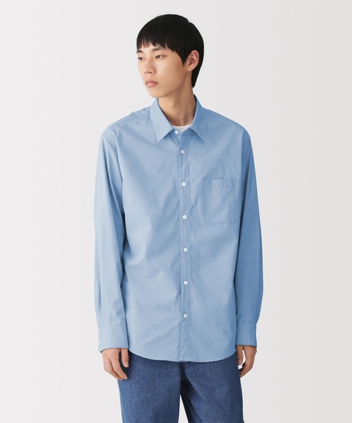 無印良品(ムジルシリョウヒン)の「紳士 洗いざらしブロード長袖シャツ(シャツ/ブラウス・メンズ・ブラウン/ライトブルー/グレー系1/ベージュ系/ブルー系/ブラック/グレー系/ブルー系1/ホワイト・XL/S/L/M)」の7枚目の写真