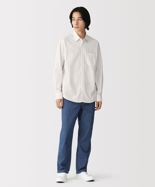 無印良品(ムジルシリョウヒン)の「紳士 洗いざらしブロード長袖シャツ(シャツ/ブラウス・メンズ・ブラウン/ライトブルー/グレー系1/ベージュ系/ブルー系/ブラック/グレー系/ブルー系1/ホワイト・XL/S/L/M)」の20枚目の写真
