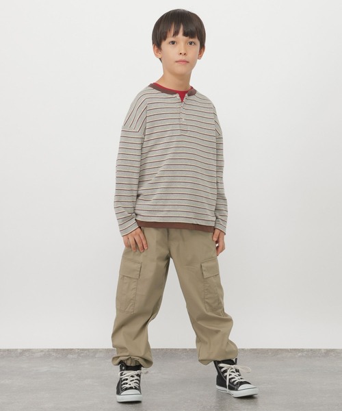 GLOBAL WORK(グローバルワーク)の「スゴラクストレッチカーゴパンツ/1054503(カーゴパンツ・キッズ・ブラック/ベージュ/カーキ・130cm/140cm/150cm/160cm)」の10枚目の写真