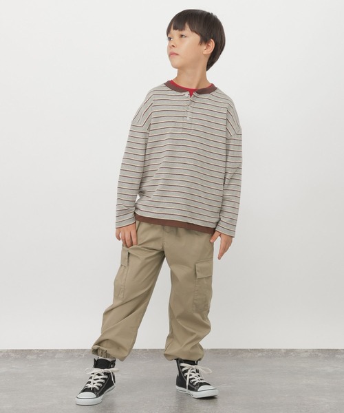 GLOBAL WORK(グローバルワーク)の「スゴラクストレッチカーゴパンツ/1054503(カーゴパンツ・キッズ・ブラック/ベージュ/カーキ・130cm/140cm/150cm/160cm)」の11枚目の写真