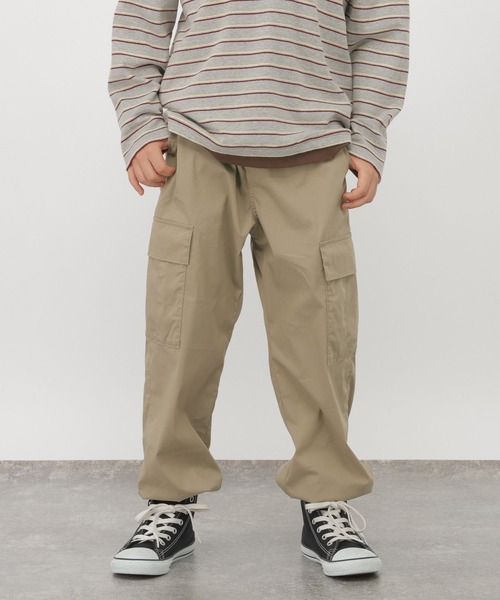 GLOBAL WORK(グローバルワーク)の「スゴラクストレッチカーゴパンツ/1054503(カーゴパンツ・キッズ・ブラック/ベージュ/カーキ・130cm/140cm/150cm/160cm)」の14枚目の写真