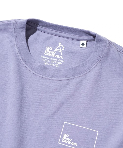 go slow caravan(ゴースローキャラバン)の「USA/C スクエアLOGO バックプリント ミドルTEE W(Tシャツ/カットソー・レディース・アイボリー/ブラック/グリーン/ラベンダー・FREE)」の5枚目の写真