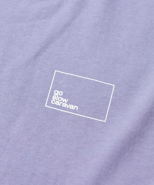 go slow caravan(ゴースローキャラバン)の「USA/C スクエアLOGO バックプリント ミドルTEE W(Tシャツ/カットソー・レディース・アイボリー/ブラック/グリーン/ラベンダー・FREE)」の6枚目の写真