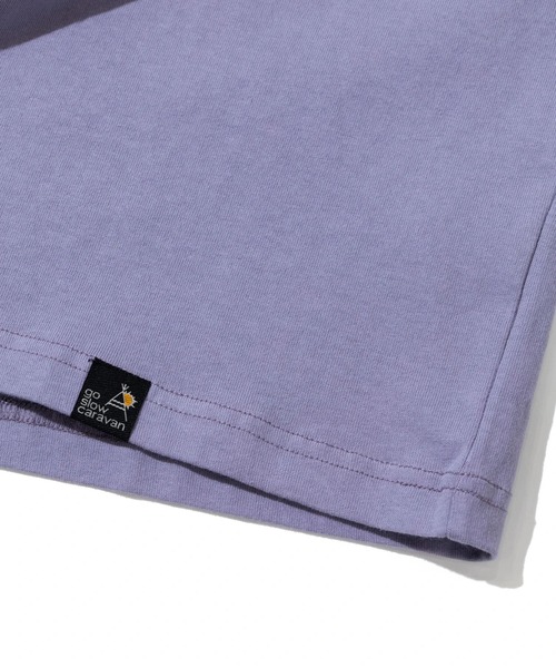 go slow caravan(ゴースローキャラバン)の「USA/C スクエアLOGO バックプリント ミドルTEE W(Tシャツ/カットソー・レディース・アイボリー/ブラック/グリーン/ラベンダー・FREE)」の8枚目の写真