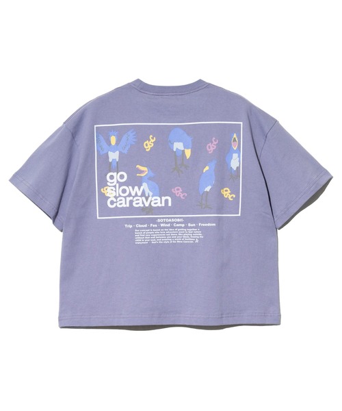 go slow caravan(ゴースローキャラバン)の「USA/C スクエアLOGO バックプリント ミドルTEE W(Tシャツ/カットソー・レディース・アイボリー/ブラック/グリーン/ラベンダー・FREE)」の11枚目の写真