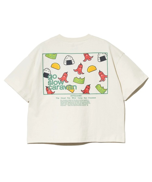 go slow caravan(ゴースローキャラバン)の「USA/C スクエアLOGO バックプリント ミドルTEE W(Tシャツ/カットソー・レディース・アイボリー/ブラック/グリーン/ラベンダー・FREE)」の14枚目の写真