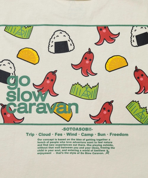 go slow caravan(ゴースローキャラバン)の「USA/C スクエアLOGO バックプリント ミドルTEE W(Tシャツ/カットソー・レディース・アイボリー/ブラック/グリーン/ラベンダー・FREE)」の15枚目の写真