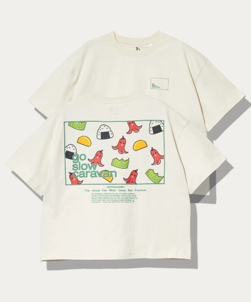 go slow caravan(ゴースローキャラバン)の「USA/C スクエアLOGO バックプリント ミドルTEE W(Tシャツ/カットソー・レディース・アイボリー/ブラック/グリーン/ラベンダー・FREE)」の16枚目の写真