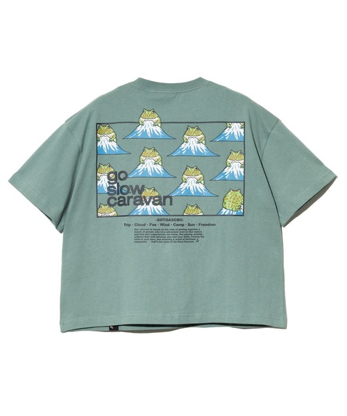 go slow caravan(ゴースローキャラバン)の「USA/C スクエアLOGO バックプリント ミドルTEE W(Tシャツ/カットソー・レディース・アイボリー/ブラック/グリーン/ラベンダー・FREE)」の18枚目の写真