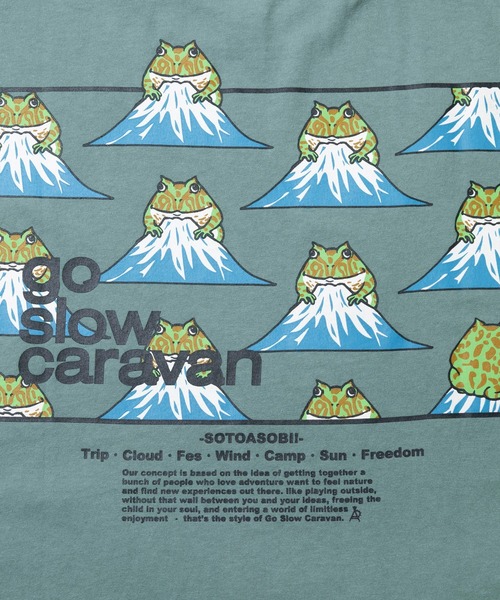 go slow caravan(ゴースローキャラバン)の「USA/C スクエアLOGO バックプリント ミドルTEE W(Tシャツ/カットソー・レディース・アイボリー/ブラック/グリーン/ラベンダー・FREE)」の19枚目の写真