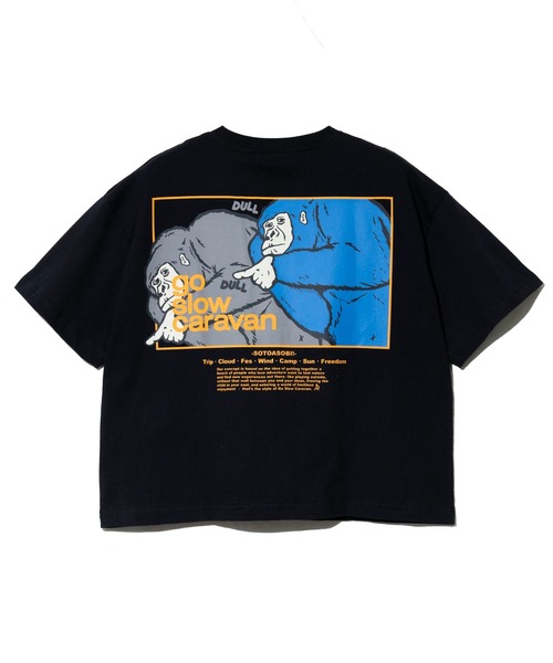 go slow caravan(ゴースローキャラバン)の「USA/C スクエアLOGO バックプリント ミドルTEE W(Tシャツ/カットソー・レディース・アイボリー/ブラック/グリーン/ラベンダー・FREE)」の21枚目の写真