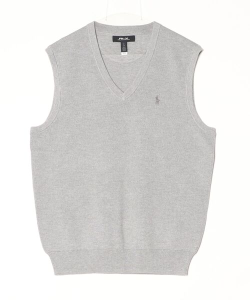 POLO GOLF(ポロ ゴルフ)の「パフォーマンス コットンブレンド セーター ベスト(ベスト・メンズ・グレー系・S/M/L/XS)」の3枚目の写真