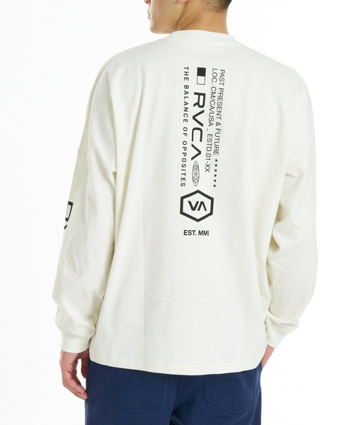 RVCA(ルーカ)の「RVCA メンズ STRAIGHT HEX LT ロンT 【2026年秋冬モデル】/ルーカバックプリント長袖ロンT(Tシャツ/カットソー・メンズ・オフホワイト/ブラック系その他2/ブラック/ベージュ/ブルー系その他・SMALL/X-LARGE/LARGE/MEDIUM)」の10枚目の写真