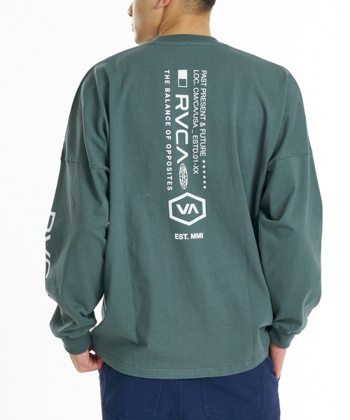 RVCA(ルーカ)の「RVCA メンズ STRAIGHT HEX LT ロンT 【2026年秋冬モデル】/ルーカバックプリント長袖ロンT(Tシャツ/カットソー・メンズ・オフホワイト/ブラック系その他2/ブラック/ベージュ/ブルー系その他・SMALL/X-LARGE/LARGE/MEDIUM)」の20枚目の写真