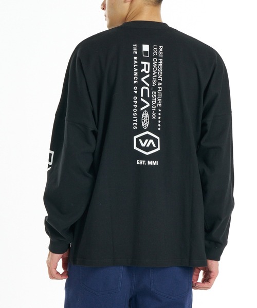 RVCA(ルーカ)の「RVCA メンズ STRAIGHT HEX LT ロンT 【2026年秋冬モデル】/ルーカバックプリント長袖ロンT(Tシャツ/カットソー・メンズ・オフホワイト/ブラック系その他2/ブラック/ベージュ/ブルー系その他・SMALL/X-LARGE/LARGE/MEDIUM)」の15枚目の写真
