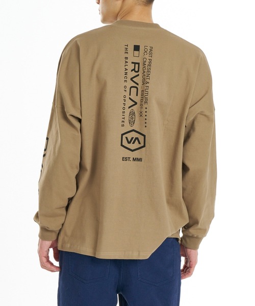 RVCA(ルーカ)の「RVCA メンズ STRAIGHT HEX LT ロンT 【2026年秋冬モデル】/ルーカバックプリント長袖ロンT(Tシャツ/カットソー・メンズ・オフホワイト/ブラック系その他2/ブラック/ベージュ/ブルー系その他・SMALL/X-LARGE/LARGE/MEDIUM)」の19枚目の写真