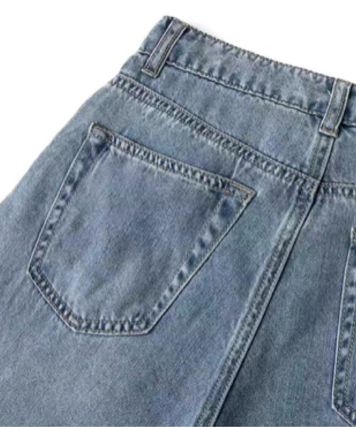 les fees love filles(レフェラブフィユ)の「Floral Embroidery Denim Pants(デニムパンツ・レディース・ブルー・SMALL/MEDIUM/LARGE/X-LARGE)」の6枚目の写真