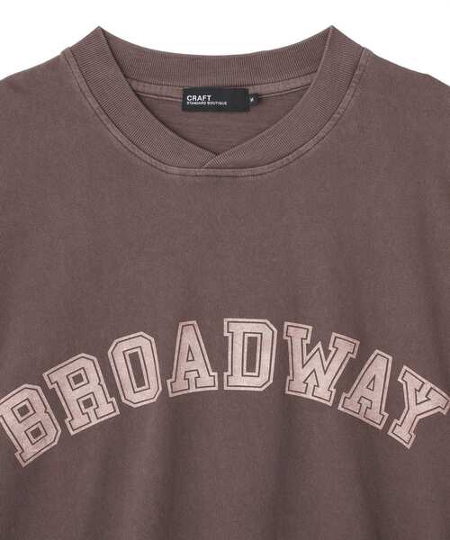 CRAFT STANDARD BOUTIQUE(クラフトスタンダードブティック)の「ピグメントダイ スウェットライク半袖TEE(Tシャツ/カットソー・メンズ・ブラウン/オフホワイト/ブラック・L/M)」の6枚目の写真
