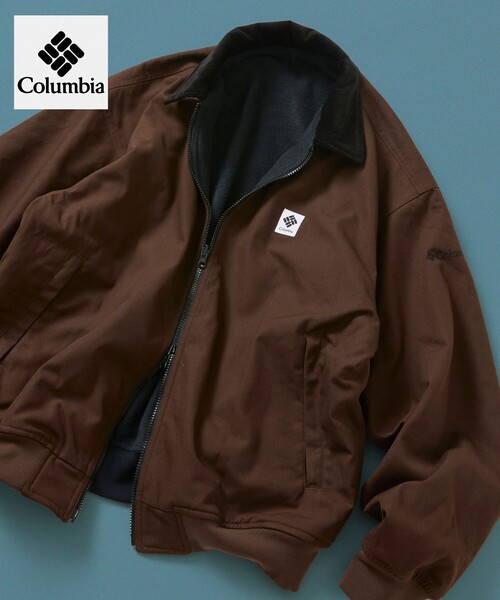 FREAK'S STORE(フリークスストア)の「Columbia/コロンビア 限定展開 Columbia×FREAK'S STORE 別注 インペリアルパーク ワンポイントロゴ ダック ブルゾン(ブルゾン・メンズ・ブラック/ブラウン/ライトブラウン・MEDIUM/LARGE/X-LARGE/SMALL)」の2枚目の写真