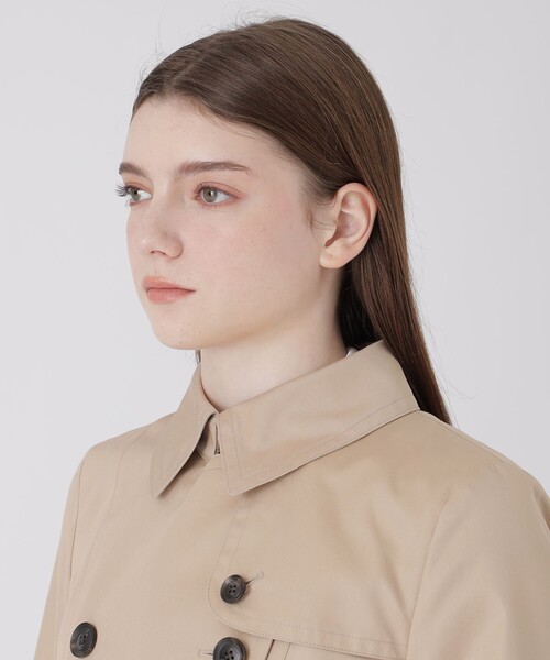 BLUE LABEL CRESTBRIDGE(ブルーレーベルクレストブリッジ)の「ライトギャバジントレンチコート(トレンチコート・レディース・ベージュ・38/40/36)」の7枚目の写真