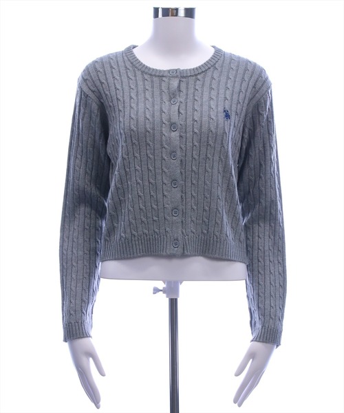 U.S. POLO ASSN.(ユーエスポロアッスン)の「【U.S. POLO ASSN.】clear 別注 ケーブルニットカーディガン(カーディガン/ボレロ・レディース・イエロー/アイボリー/ネイビー/グレー/ボルドー/ブラウン・F)」の22枚目の写真