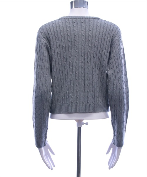 U.S. POLO ASSN.(ユーエスポロアッスン)の「【U.S. POLO ASSN.】clear 別注 ケーブルニットカーディガン(カーディガン/ボレロ・レディース・イエロー/アイボリー/ネイビー/グレー/ボルドー/ブラウン・F)」の16枚目の写真