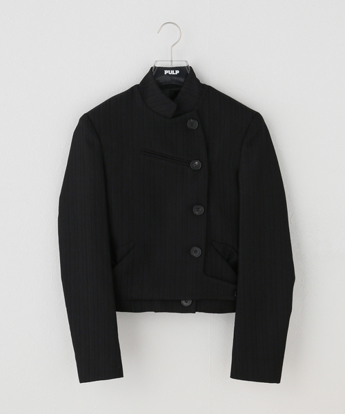 OPEN Yy(オープンワイワイ)の「Geek Office / ギークオフィス OPEN YY Woven DOUBLEBREASTED BLAZ(その他アウター・レディース・ブラック/ブラック系その他・SMALL)」の2枚目の写真