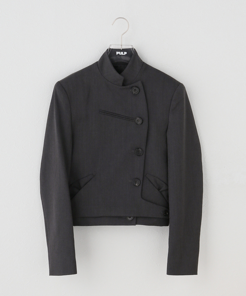 OPEN Yy(オープンワイワイ)の「Geek Office / ギークオフィス OPEN YY Woven DOUBLEBREASTED BLAZ(その他アウター・レディース・ブラック/ブラック系その他・SMALL)」の1枚目の写真