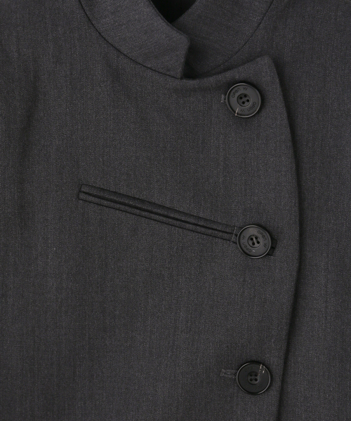 OPEN Yy(オープンワイワイ)の「Geek Office / ギークオフィス OPEN YY Woven DOUBLEBREASTED BLAZ(その他アウター・レディース・ブラック/ブラック系その他・SMALL)」の6枚目の写真