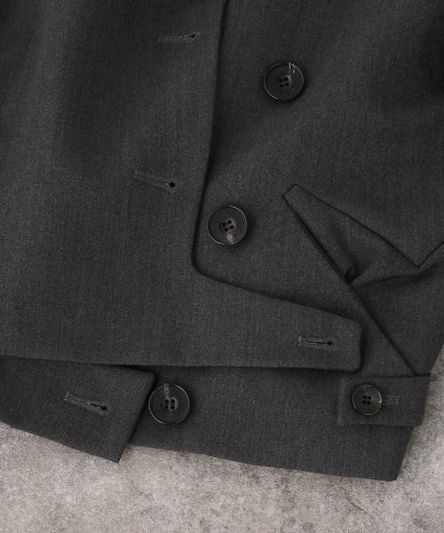 OPEN Yy(オープンワイワイ)の「Geek Office / ギークオフィス OPEN YY Woven DOUBLEBREASTED BLAZ(その他アウター・レディース・ブラック/ブラック系その他・SMALL)」の8枚目の写真