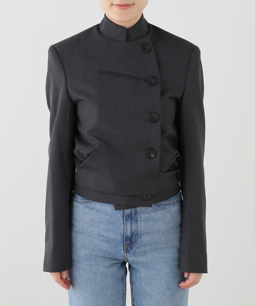 OPEN Yy(オープンワイワイ)の「Geek Office / ギークオフィス OPEN YY Woven DOUBLEBREASTED BLAZ(その他アウター・レディース・ブラック/ブラック系その他・SMALL)」の14枚目の写真
