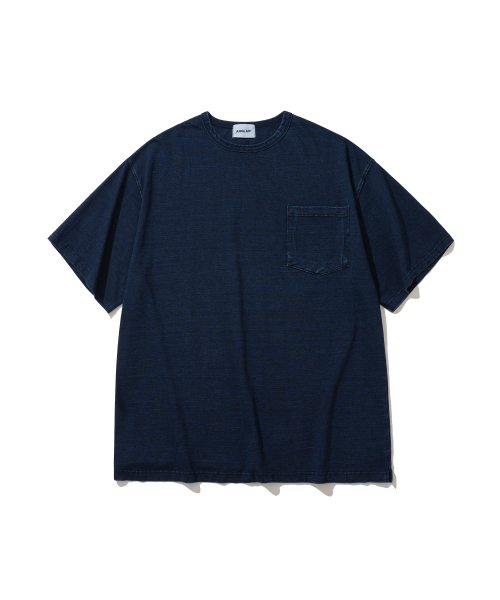 ANGLAN(アングラン)の「Essential Big Half Tee - Indigo(Tシャツ/カットソー・メンズ・その他・1/2)」の1枚目の写真