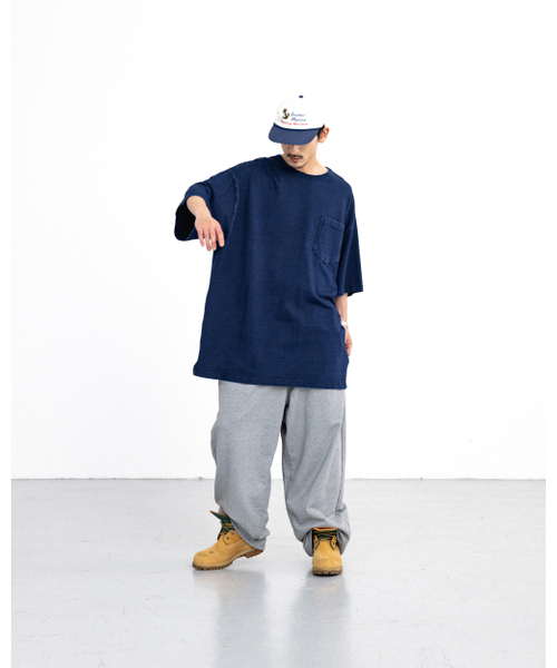 ANGLAN(アングラン)の「Essential Big Half Tee - Indigo(Tシャツ/カットソー・メンズ・その他・1/2)」の4枚目の写真