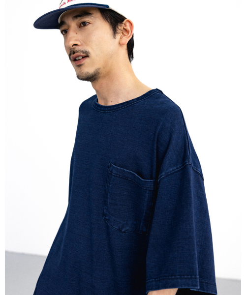 ANGLAN(アングラン)の「Essential Big Half Tee - Indigo(Tシャツ/カットソー・メンズ・その他・1/2)」の7枚目の写真