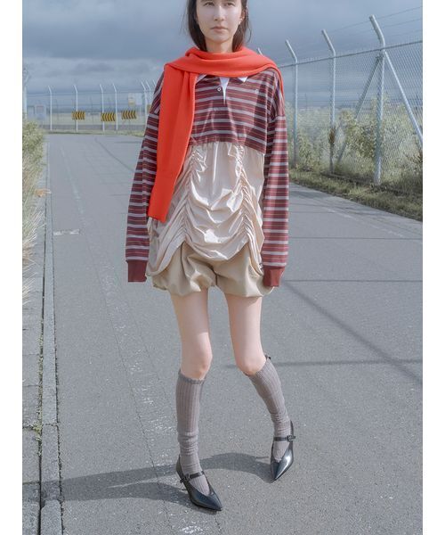 SORIN(ソリン )の「Smooth Short Cardigan / スムースショートカーディガン(カーディガン/ボレロ・レディース・レッド/ダークグレー・38)」の5枚目の写真