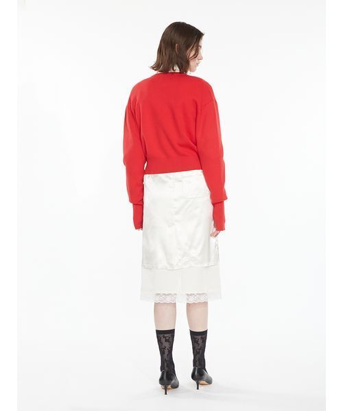 SORIN(ソリン )の「Smooth Short Cardigan / スムースショートカーディガン(カーディガン/ボレロ・レディース・レッド/ダークグレー・38)」の9枚目の写真