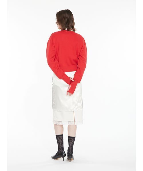 SORIN(ソリン )の「Smooth Short Cardigan / スムースショートカーディガン(カーディガン/ボレロ・レディース・レッド/ダークグレー・38)」の10枚目の写真