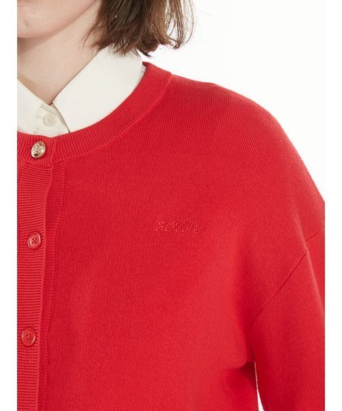 SORIN(ソリン )の「Smooth Short Cardigan / スムースショートカーディガン(カーディガン/ボレロ・レディース・レッド/ダークグレー・38)」の13枚目の写真