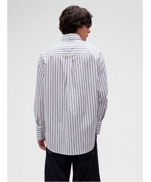 GAP(ギャップ)の「GapStudio ポプリン ビッグシャツ(シャツ/ブラウス・メンズ・ホワイト系その他・XS/XL/M/S/L)」の6枚目の写真