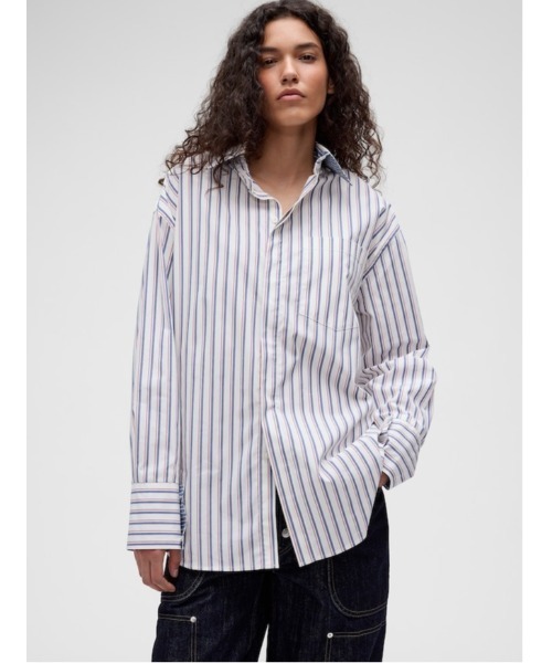 GAP(ギャップ)の「GapStudio ポプリン ビッグシャツ(シャツ/ブラウス・メンズ・ホワイト系その他・XS/XL/M/S/L)」の8枚目の写真