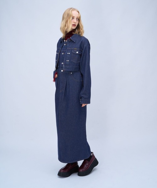 HARE（ハレ）の「Wrangler×HARE ウエスタンジャンスカ(HARE)（ジャンパースカート・レディース・インディゴブルー/ブラック・FREE）」の22枚目の写真