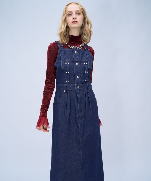 HARE（ハレ）の「Wrangler×HARE ウエスタンジャンスカ(HARE)（ジャンパースカート・レディース・インディゴブルー/ブラック・FREE）」の20枚目の写真