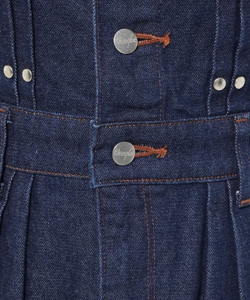 HARE（ハレ）の「Wrangler×HARE ウエスタンジャンスカ(HARE)（ジャンパースカート・レディース・インディゴブルー/ブラック・FREE）」の5枚目の写真