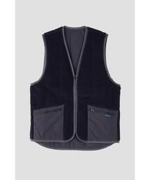 LAVENHAM × YLEVE / REVERSIBLE ZIP FRONT GILET