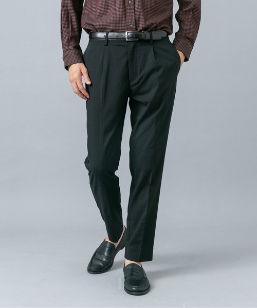 URBAN RESEARCH ROSSO MEN（アーバンリサーチロッソメン）の「『セットアップ対応/防シワ』ストレッチウールテーパードスラックス（スラックス・メンズ・ネイビー/ブラック・X-LARGE/LARGE/MEDIUM/SMALL）」の2枚目の写真