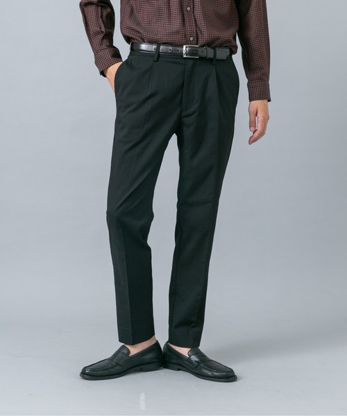URBAN RESEARCH ROSSO MEN（アーバンリサーチロッソメン）の「『セットアップ対応/防シワ』ストレッチウールテーパードスラックス（スラックス・メンズ・ネイビー/ブラック・X-LARGE/LARGE/MEDIUM/SMALL）」の4枚目の写真