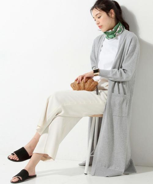 UNITED ARROWS（ユナイテッドアローズ）の「UWBT サイドスリット ロングカーディガン◆（カーディガン/ボレロ・レディース・オフホワイト/グレー/ネイビー・フリー）」の7枚目の写真