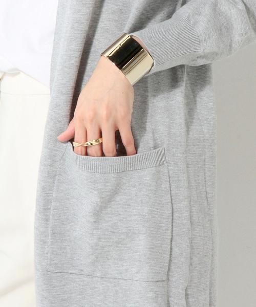 UNITED ARROWS（ユナイテッドアローズ）の「UWBT サイドスリット ロングカーディガン◆（カーディガン/ボレロ・レディース・オフホワイト/グレー/ネイビー・フリー）」の12枚目の写真